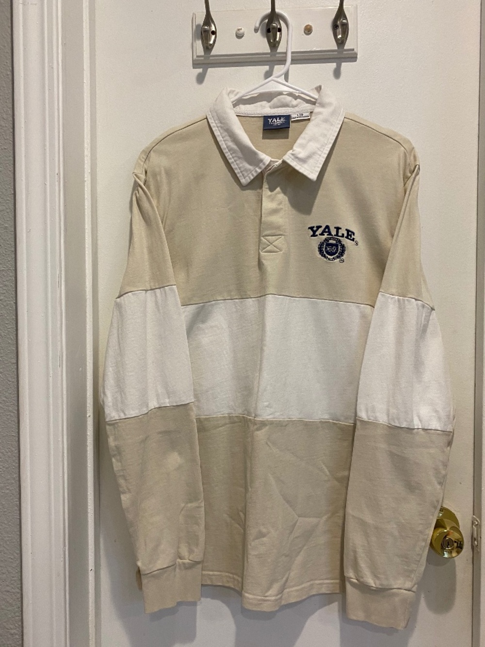 Cotton On Men's Tan and White Shirt
